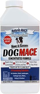 Nature’s MACE 40oz Concentrate Dog Repellent Spray, Keep Dogs Out of Your Lawn and Garden, Dog Training Corrector, Stop Chewing Dog Spray, Safe Around Kids, Pets, & Plants, 15,000 Sq Ft