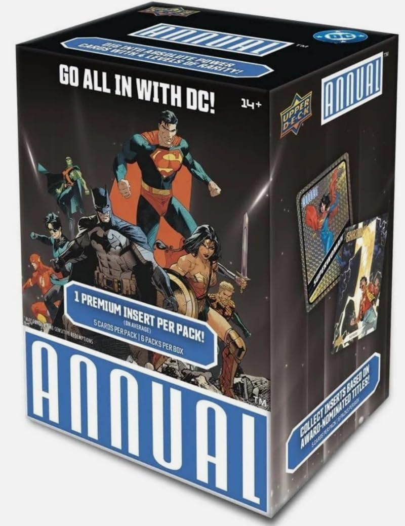 Upper Deck 2024-2025 DC Annual Factory Sealed Blaster Box 6 Packs
