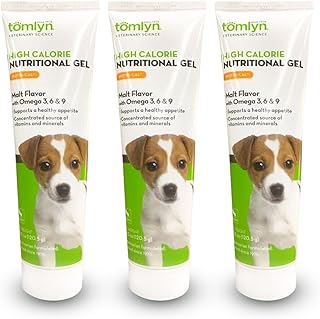 Tomlyn High Calorie Nutritional Gel for Puppies, (Nutri-Cal) 4.25 oz (3 Pack)