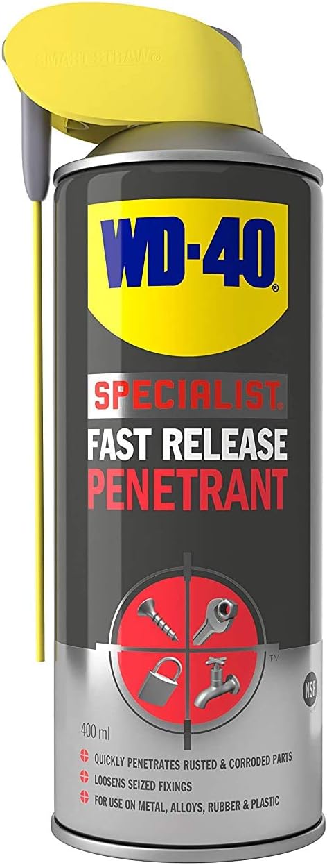 (2 Pack) WD-40 Specialist Fast Release Penetrant Loosens Rusted Seized 400ml