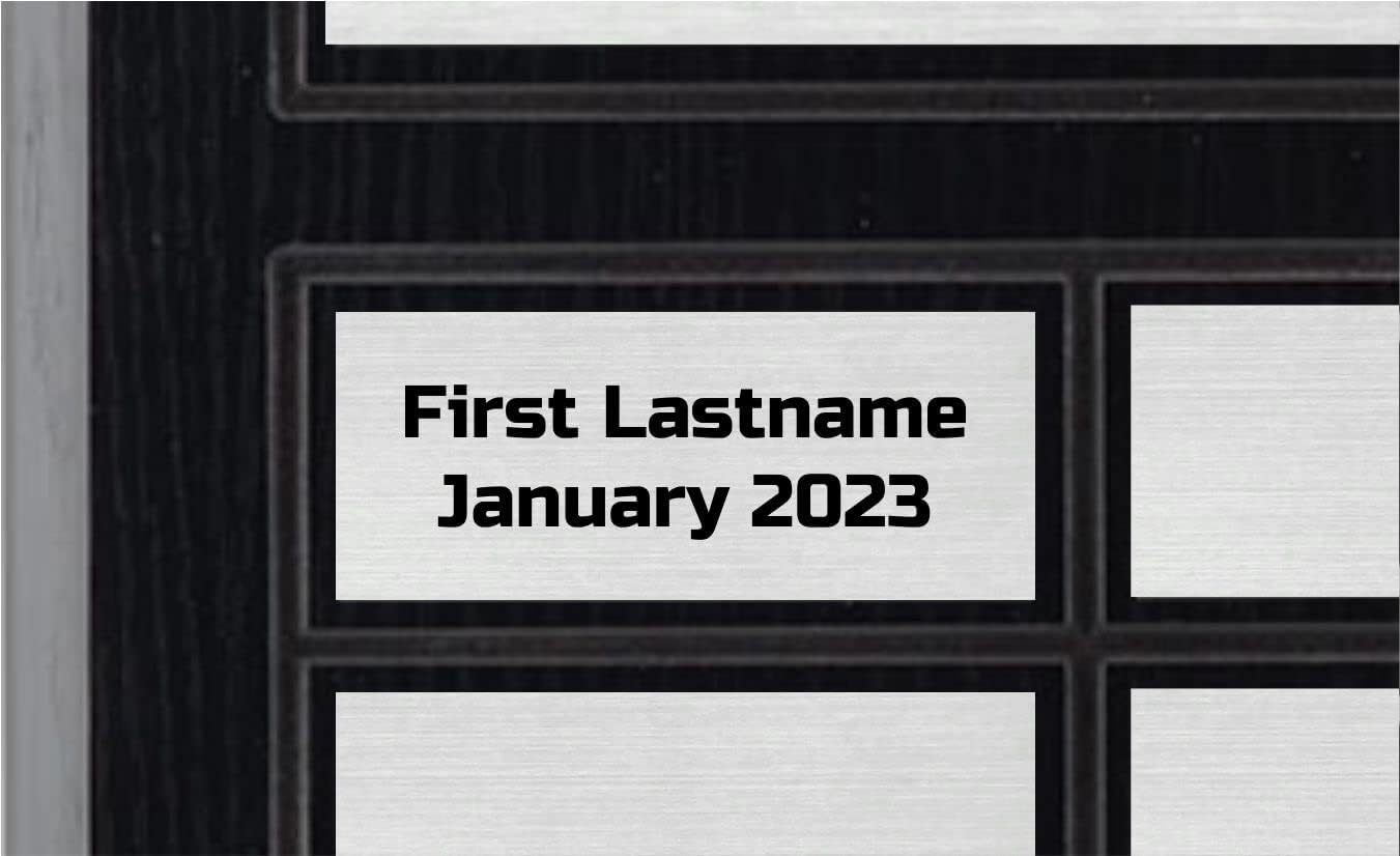 Perpetual Plaque, Custom Employee of the Month Appreciation Award (Extra Name Plate)