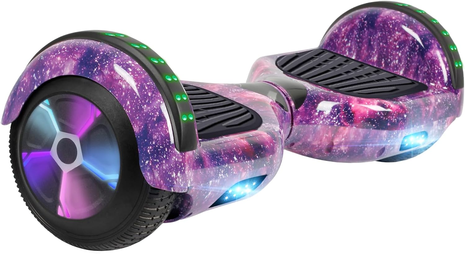 FLYING-ANT Self Balance Scooter 6.5" with Speaker and LED Lights Red
