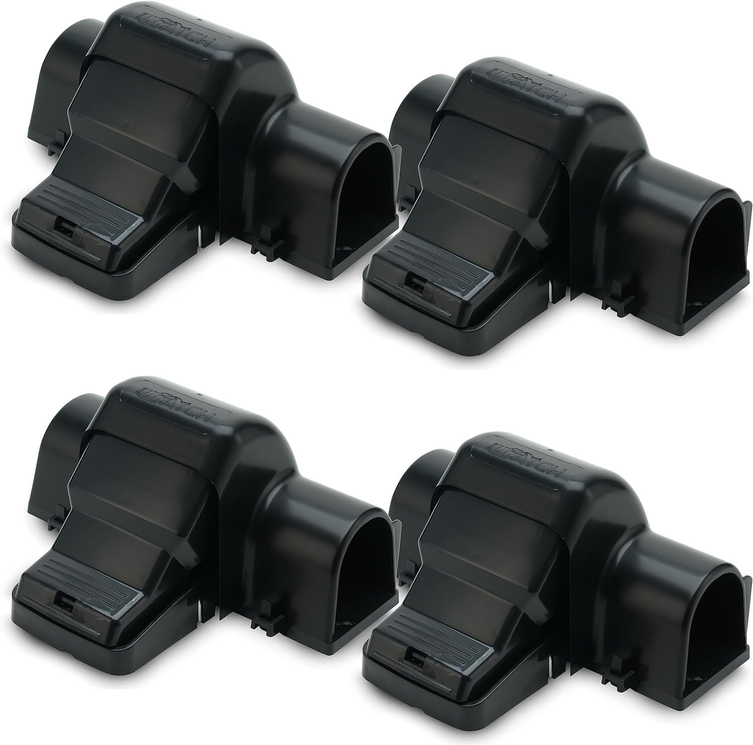 Rat Traps Indoor and Outdoor - 4 Pack Dual-Entry Large Rat Trap Outdoor and Indoor for Home, Garden and Restaurant with 99.9% Trap Rate | Easy to Use Rodent Traps with Safe Hands Free Design - UCatch