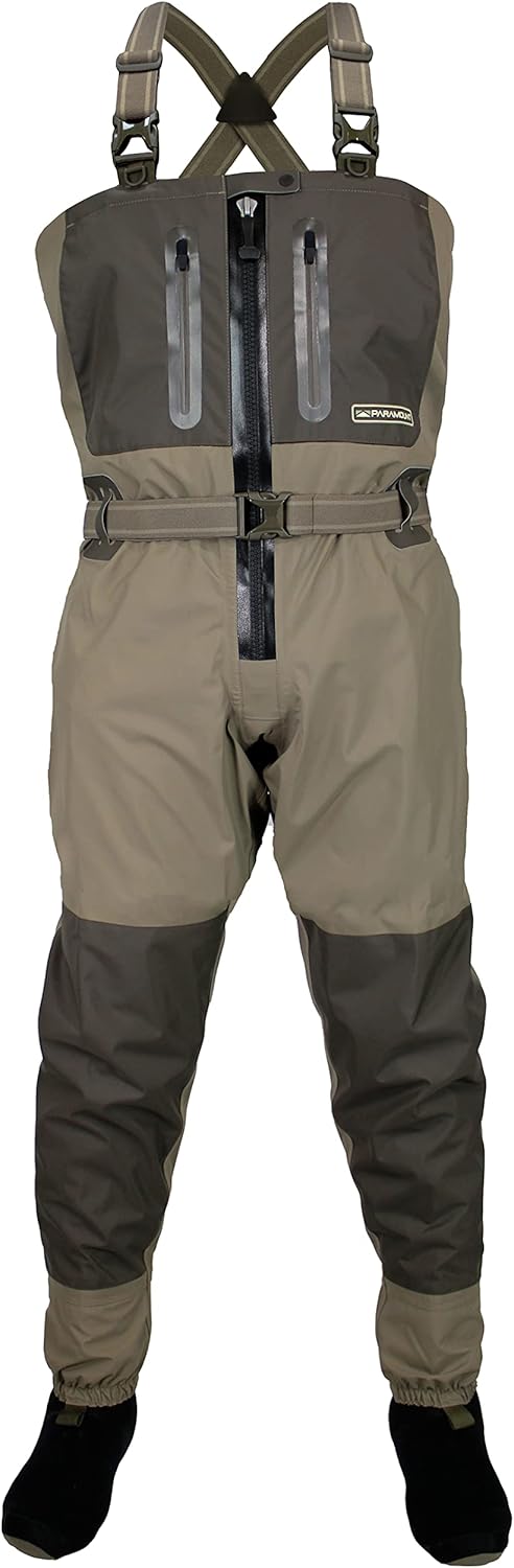 Paramount Outdoors Deep Eddy Zippered Breathable Stockingfoot Chest Fishing Wader