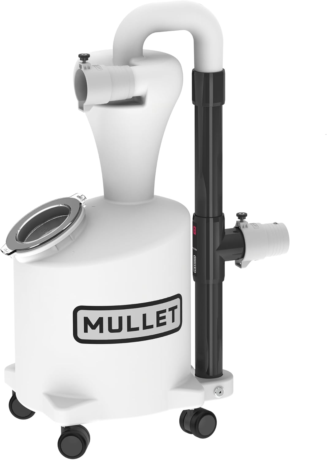 Mullet Cyclone Dust Collector, High-Speed Separator for Shop Vac | Reduce Clogged Filters, Cut-to-Fit PVC Fits Any Shop Vac, Separates Fine Dust & Heavy Debris