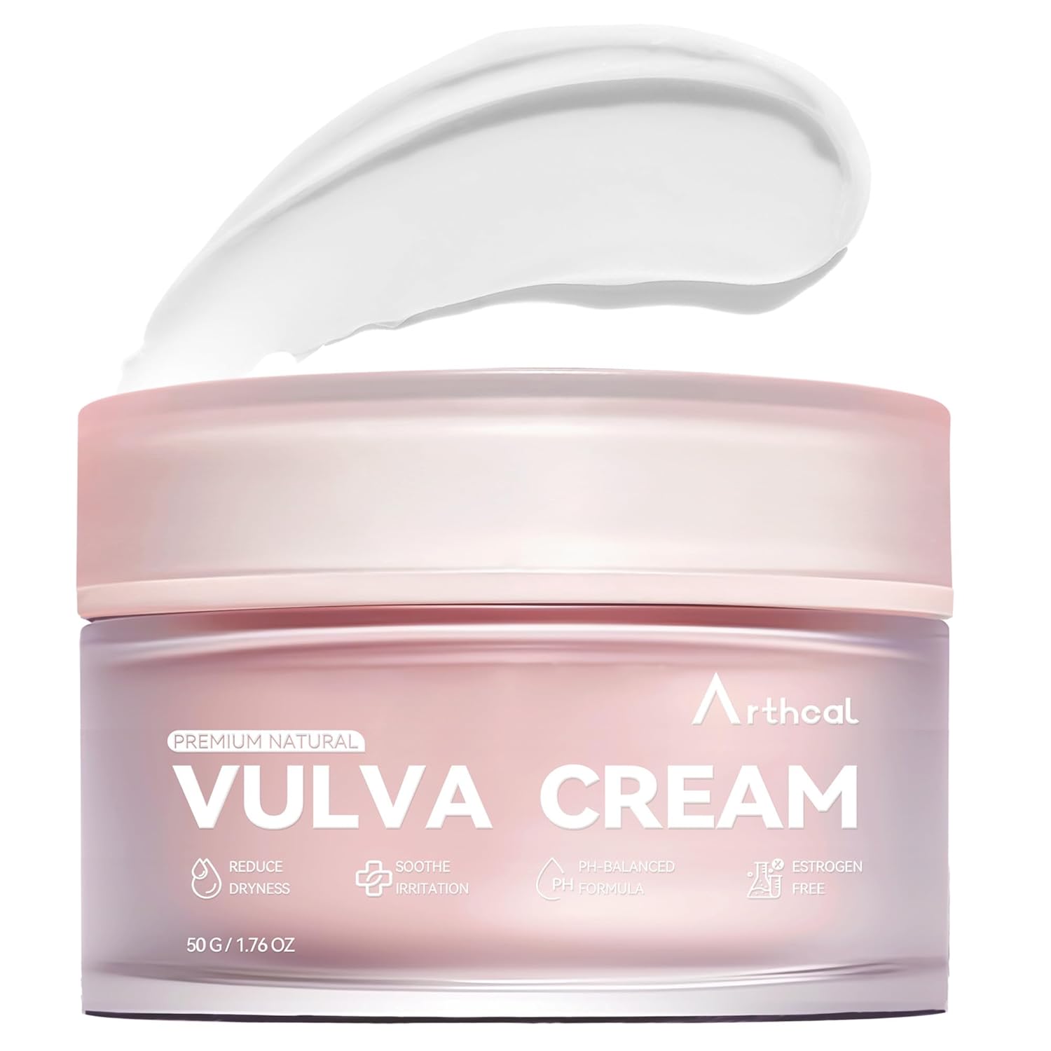 Vulva Moisturizing Cream for Women | Estrogen-Free Menopause Support, pH Balanced Formula | Vaginal Moisturizer Natural Ingredients for Dryness, Itching, Irritation, Odor Relief | 1.76oz