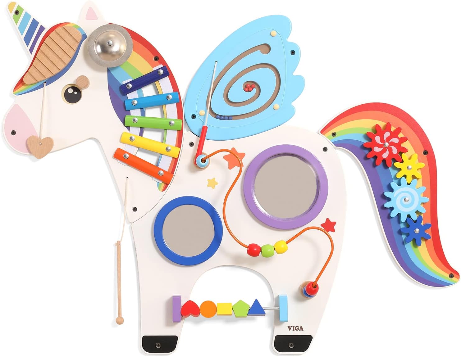 VIGA 44654 Toys – Wall Activity Panel – Unicorn