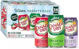 Canada Dry Winter Variety Pack, 12 Ounce (36 Pack)