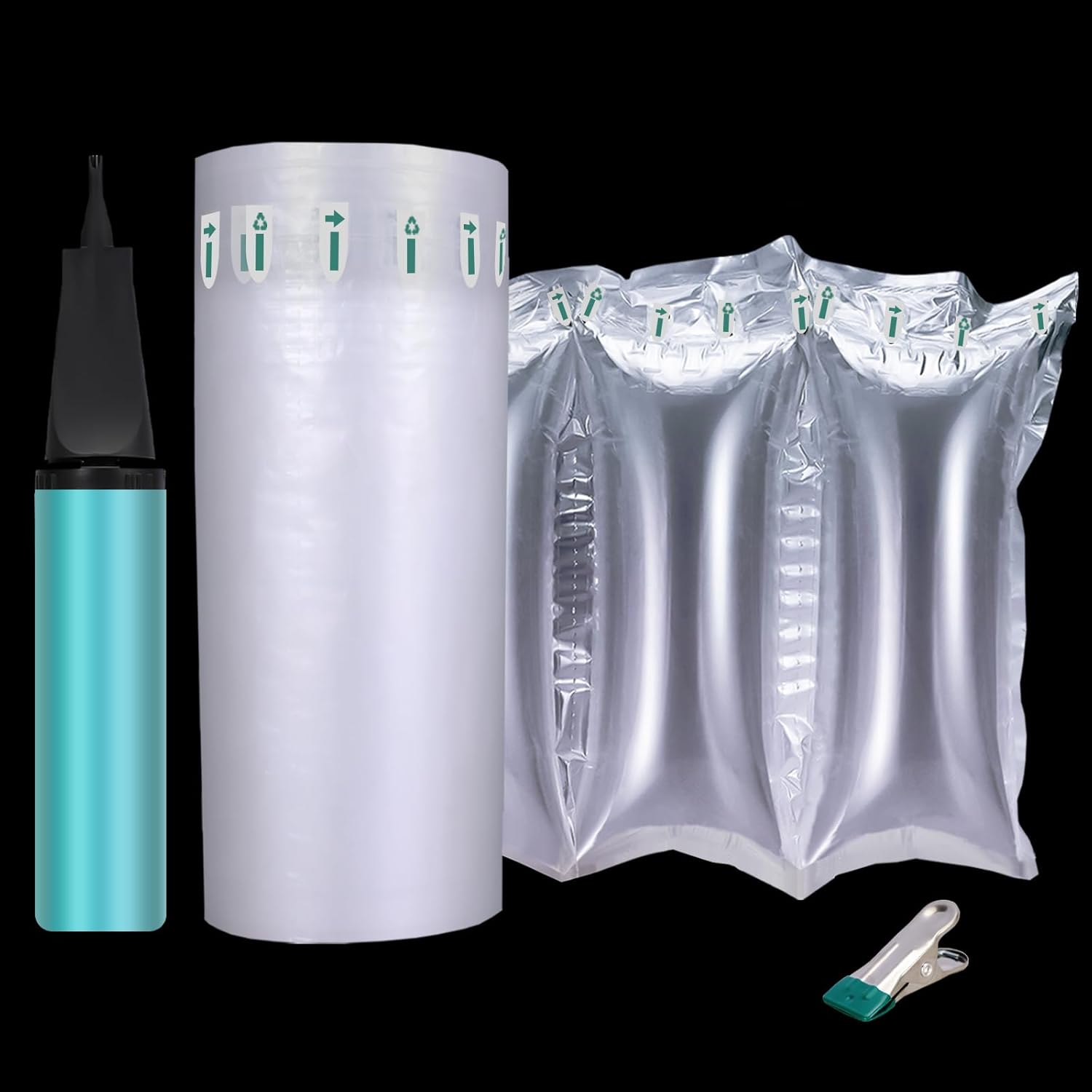 200 Count Packing Air Pillows for Shipping Supplies Box Filler Alternative to Packing Peanuts, Purse Stuffers for Size 4.72" x 9.84",Provide Efficient Packaging Solutions for Logistics Companies