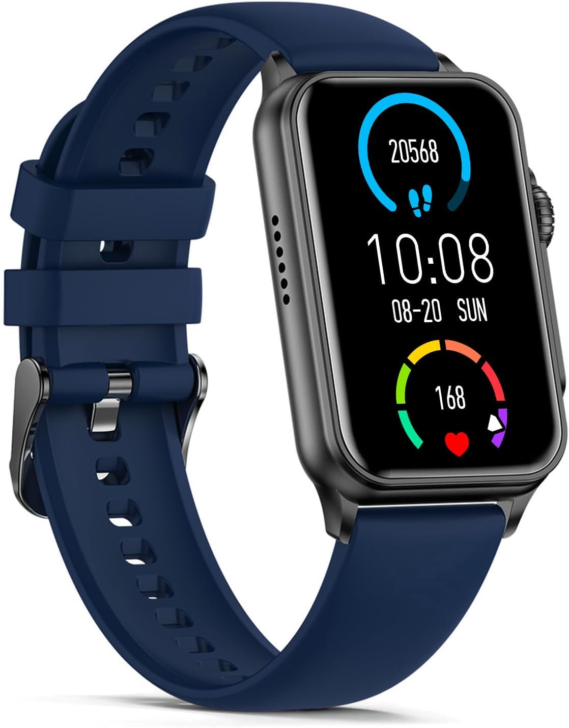 FITVII Nexa Fitness Tracker Answer/Make Calls, Smart Watch with Blood Pressure, Blood Oxygen, 24/7 Heart Rate Monitor, 120+ Sport Mode Activity Tracker with Step Counter, Sleep Tracker for Women Men