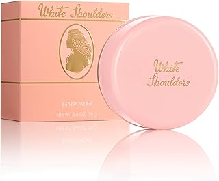 Evyan Perfume Bath Powder for Women, White Shoulders, 2.6 oz