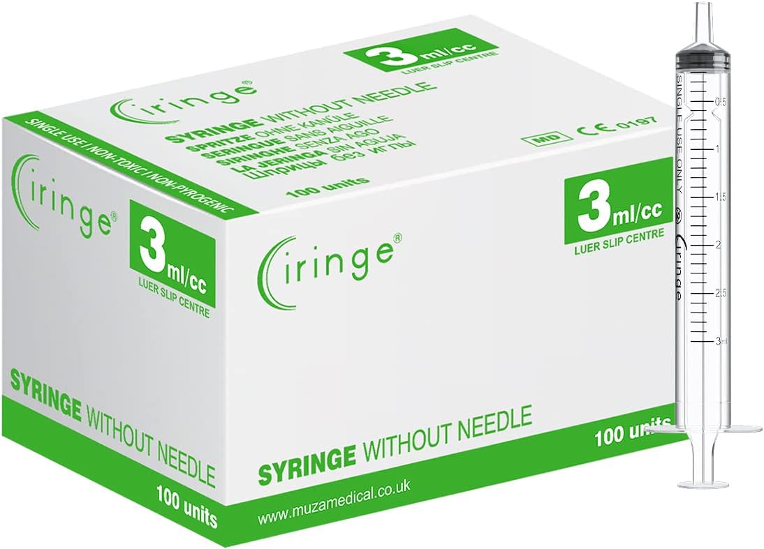 Ciringe 3 ml Syringe - Pack of 100