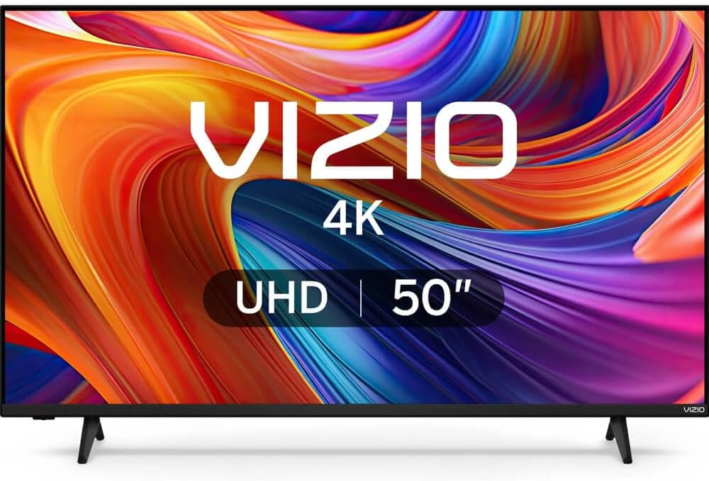 VIZIO 50 Inch V Series 4K UHD LED HDR Smart TV Bluetooth Compatible with Dolby Vision HDR/HDR10+, HDMI VRR, DTS Virtual X and WiFi 6 Dual-Band (V4K50M-0809)