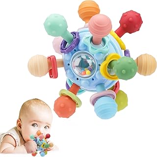 TOHIBEE Baby Montessori Sensory Toys for 0-6 6-12 Months, Food Grade Teething Toys for Babies 0 3 6 9 12 18 Months, Newborn Infant Learning Developmental Toys Gifts for 1 2 Year Old Boys Girls