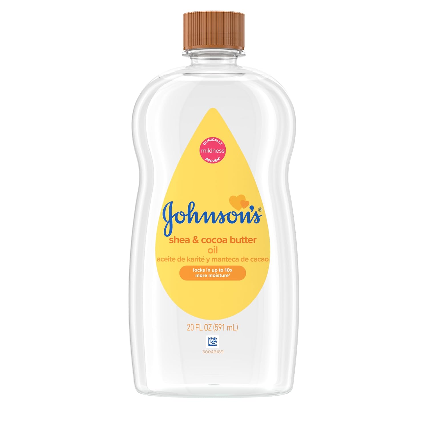 Johnson's Baby Oil With Shea & Cocoa Butter, 20 Fl. Oz