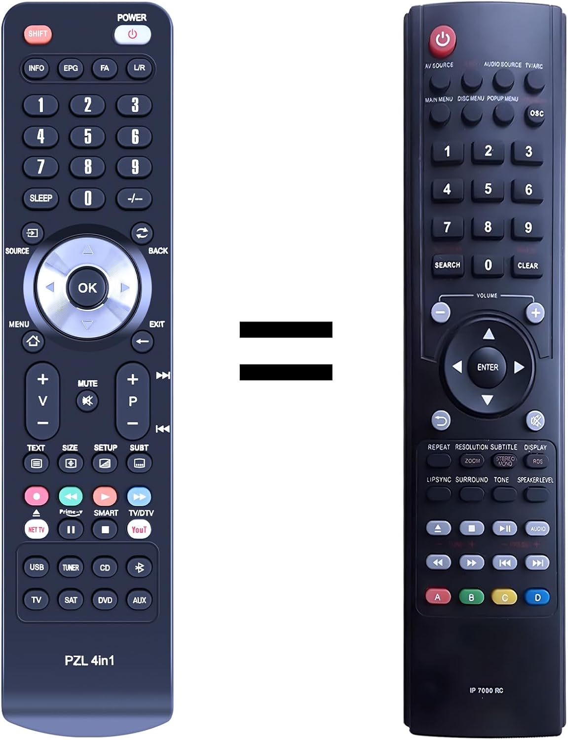 TCNOUMT New Replacement Remote Control Compatible for Teufel IP7000RC IP7000BR IP7000 RC BR, Black, No Setup Required