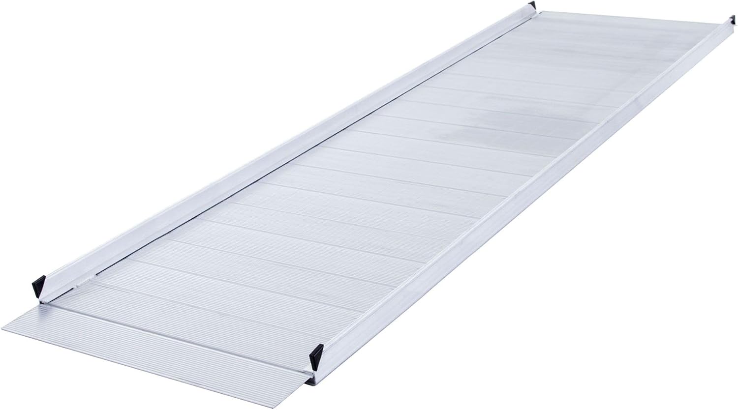 10' Wheelchair Ramp for Home Steps, 850 lb Capacity, 36" W, Silver Spring