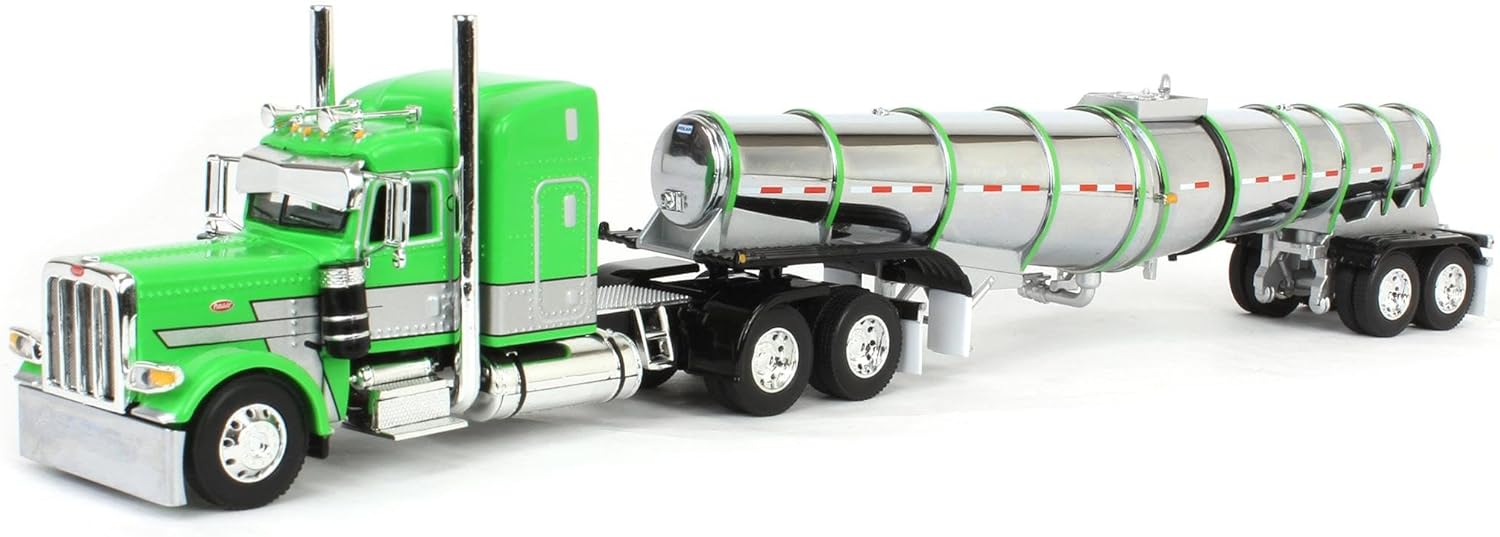 First Gear DCP 1/64 Peterbilt 389 Mid Roof with Polar Deep Drop Trailer 60-1934