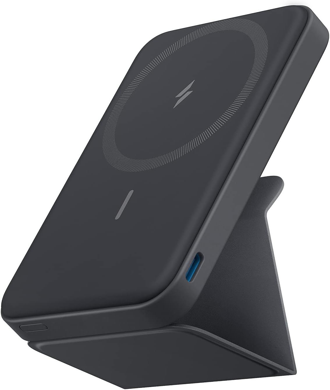 Anker 622 Magnetic Power Bank, 5,000mAh Foldable Wireless Portable Charger | Folding Design Compatible with iPhone 12/13/14/15/16/17, Color: Interstellar