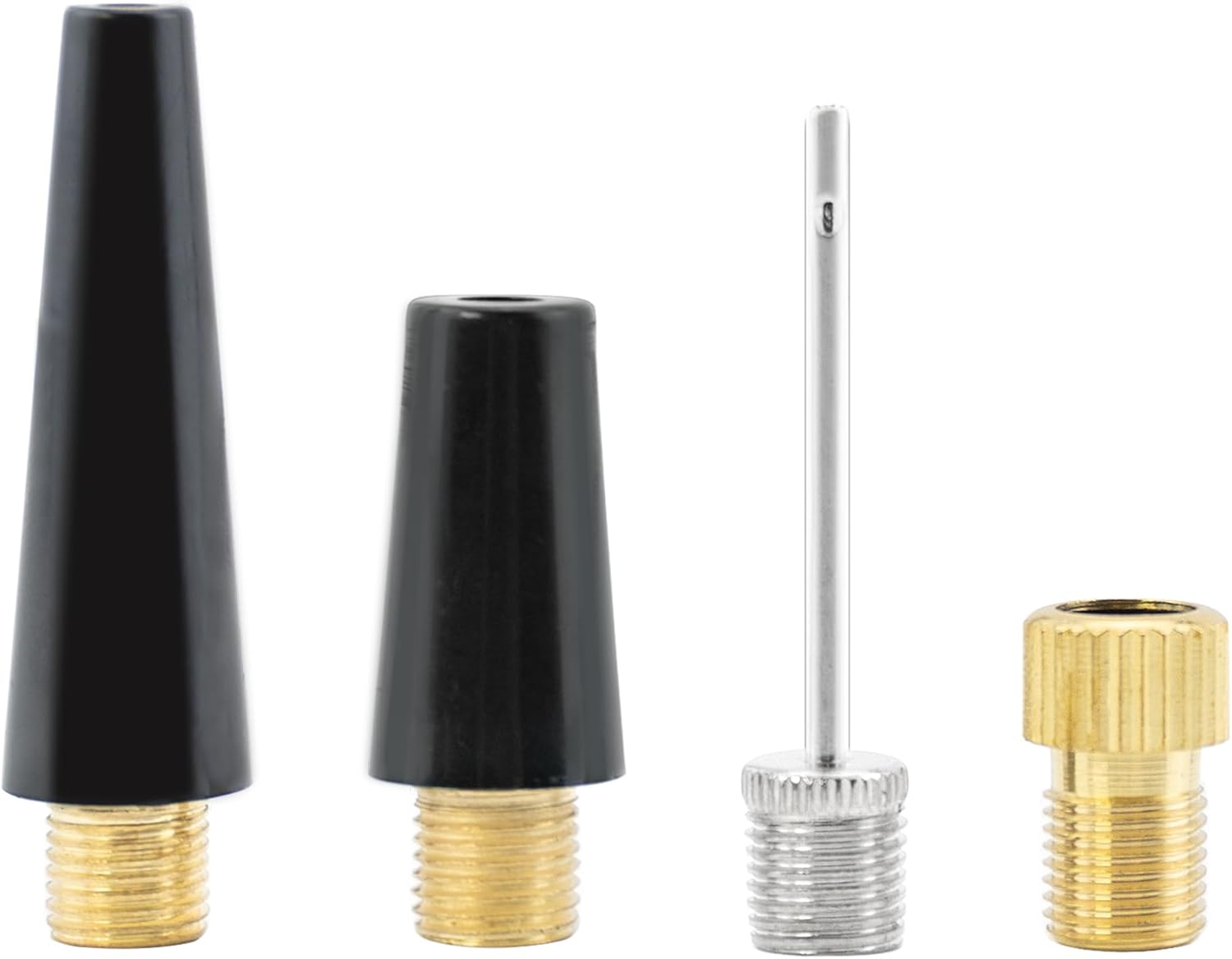 Quacc 4 PCS Ball Pump Needle Set Needles Inflating Ball Tyre Pump Adapter Bike Pump Accessories Air Nozzle Pump Adapters Tire Pump Attachments for Inflatables, Sport Balls, Bicycles