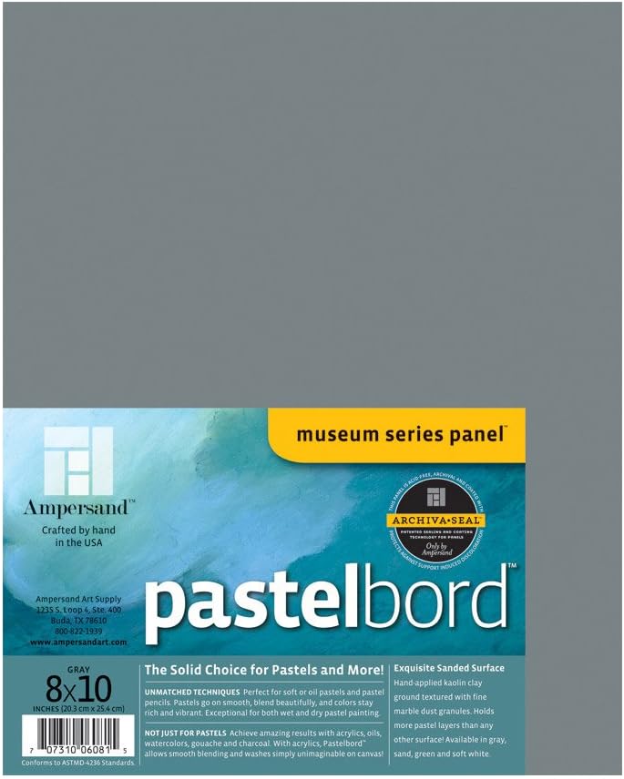 Ampersand Pastelbord | 8x10 | 1/8" Flat | Pastel & Dry Media Panel