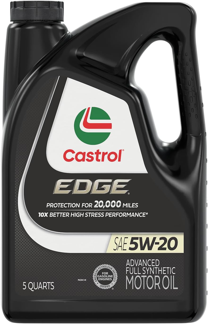 Castrol EDGE 5W-20 Advanced Full Synthetic Motor Oil, 5 Quarts