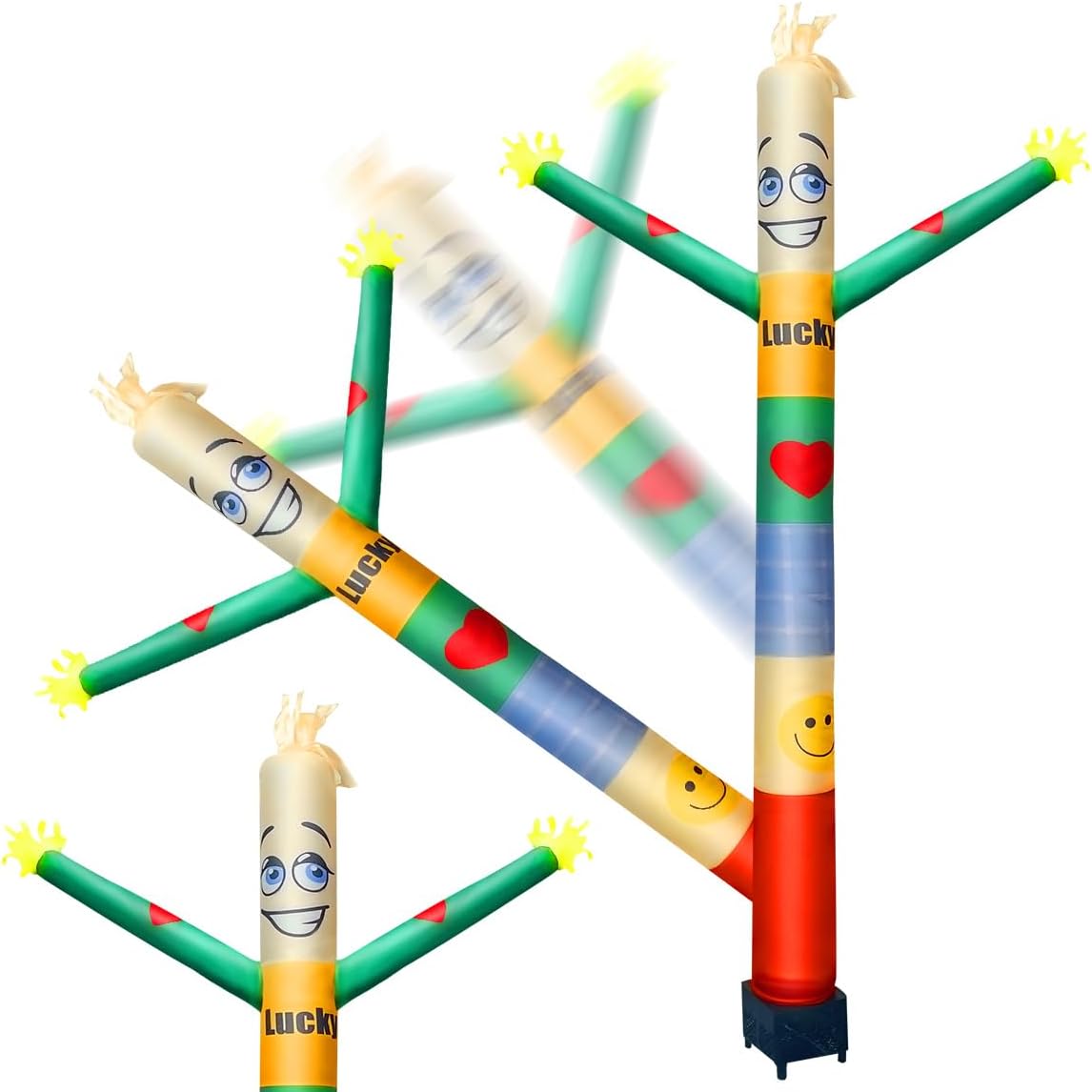 8 ft Inflatable Air Wacky Waving Tube Dancer with Blower for Thanksgiving Days Decorations Blow Up Inflate Luky for Daily Use Party Holiday Birthday & Christmas Yard Decor Oranments