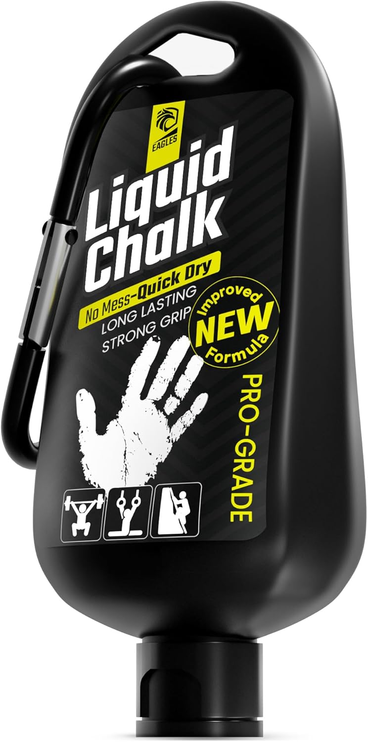 EAGLES Pro Grade Gym Liquid Chalk 50, 120 or 280ml Mess-Free Chalk for Weightlifting, Gymnastics Rock Climbing, Dancing, Pole Grip, Sports & Workout Chalk - Sweat-Resistant and Long Lasting