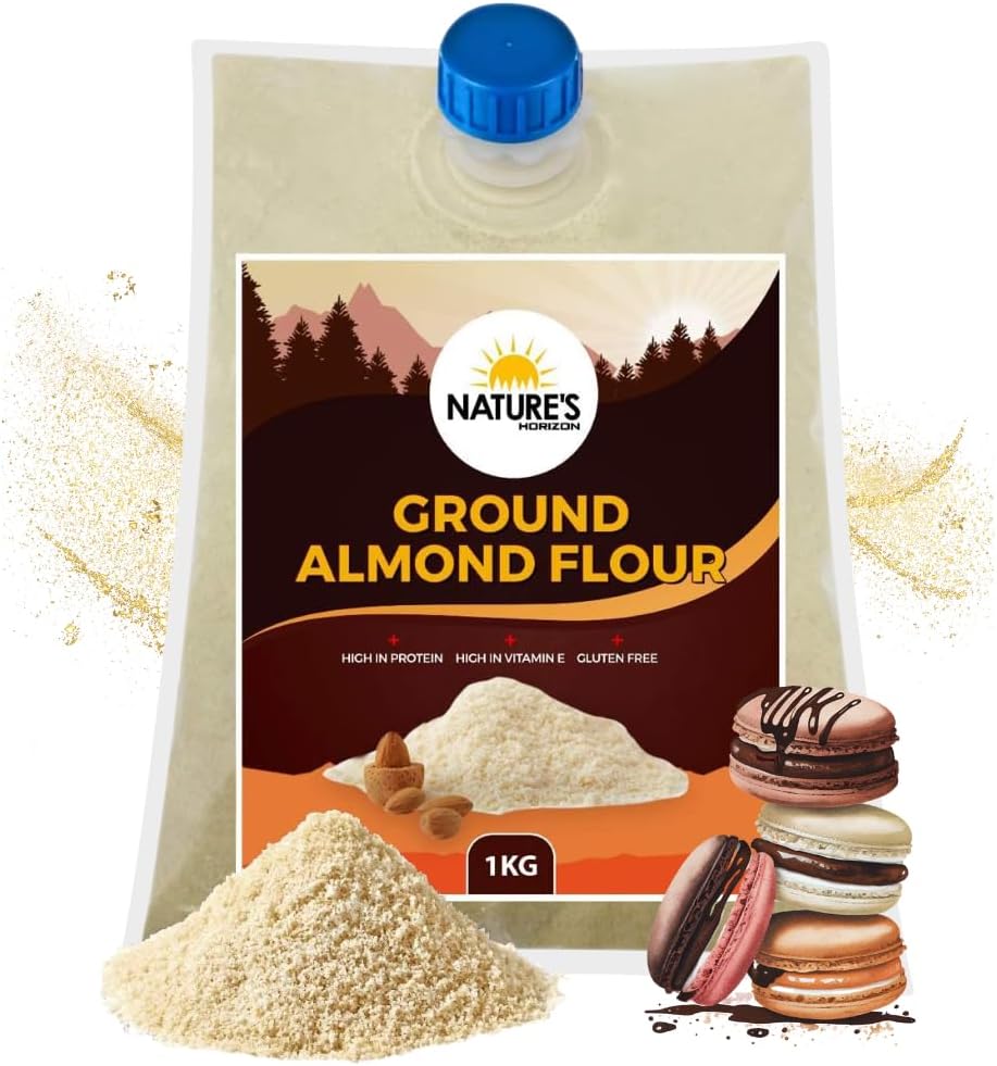 Almond Flour (1kg) | Perfect For Baking Cakes, Desserts & Bread | Keto-Friendly | Naturally Gluten-Free | High in Protein by Nature's Horizon®