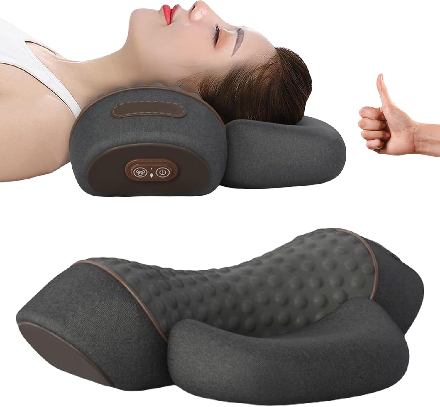 Yagerod Artuvate Cervical Fisiorest, Fisiorest - 3 In 1 Pillow Massager For The Neck, Core Hero 3-In-1 Massage Pillow, For Neck Stretcher Massage Relaxer(BLACK)