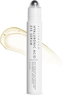 Asterwood Hyaluronic Acid Eye Serum - Reduces Under Eye Bags, Wrinkles, Dark Circles, Fine Lines, & Crow's Feet - with Matrixyl 3000, Niacinamide & Caffeine - Treatment for Women & Men - 0.5 Fl oz