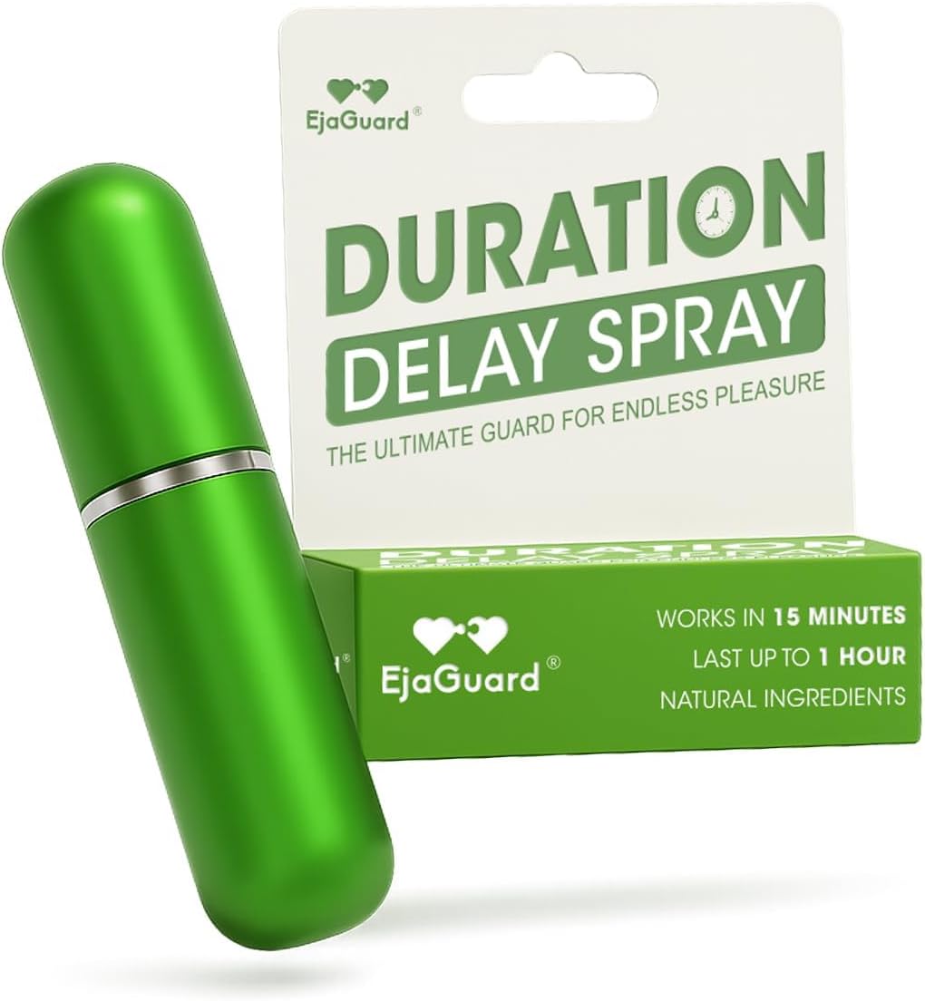 Delay Spray, Help Last Longer in Bed with EjaGuard, Plant-Based Intimate Wellness Mist for Adults, Gentle Herbal Formula, 5ml, 40+ Sprays