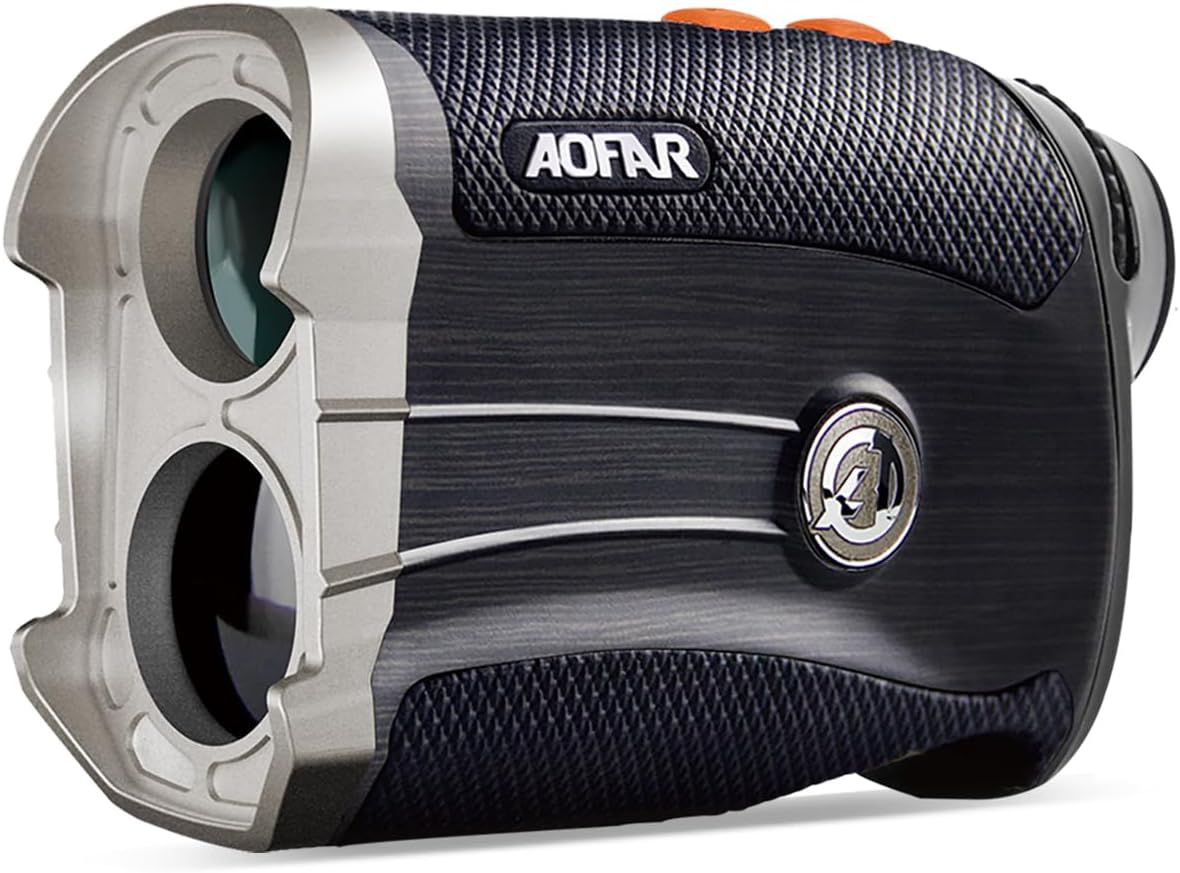 AOFAR GX-2S Rangefinder for Golf & Hunting with Slope and Angle Switch, Flag-Lock with Vibration, Horizontal Distance, 600/1000 Yards Distance Measuring Range, 6X Waterproof, Free Battery