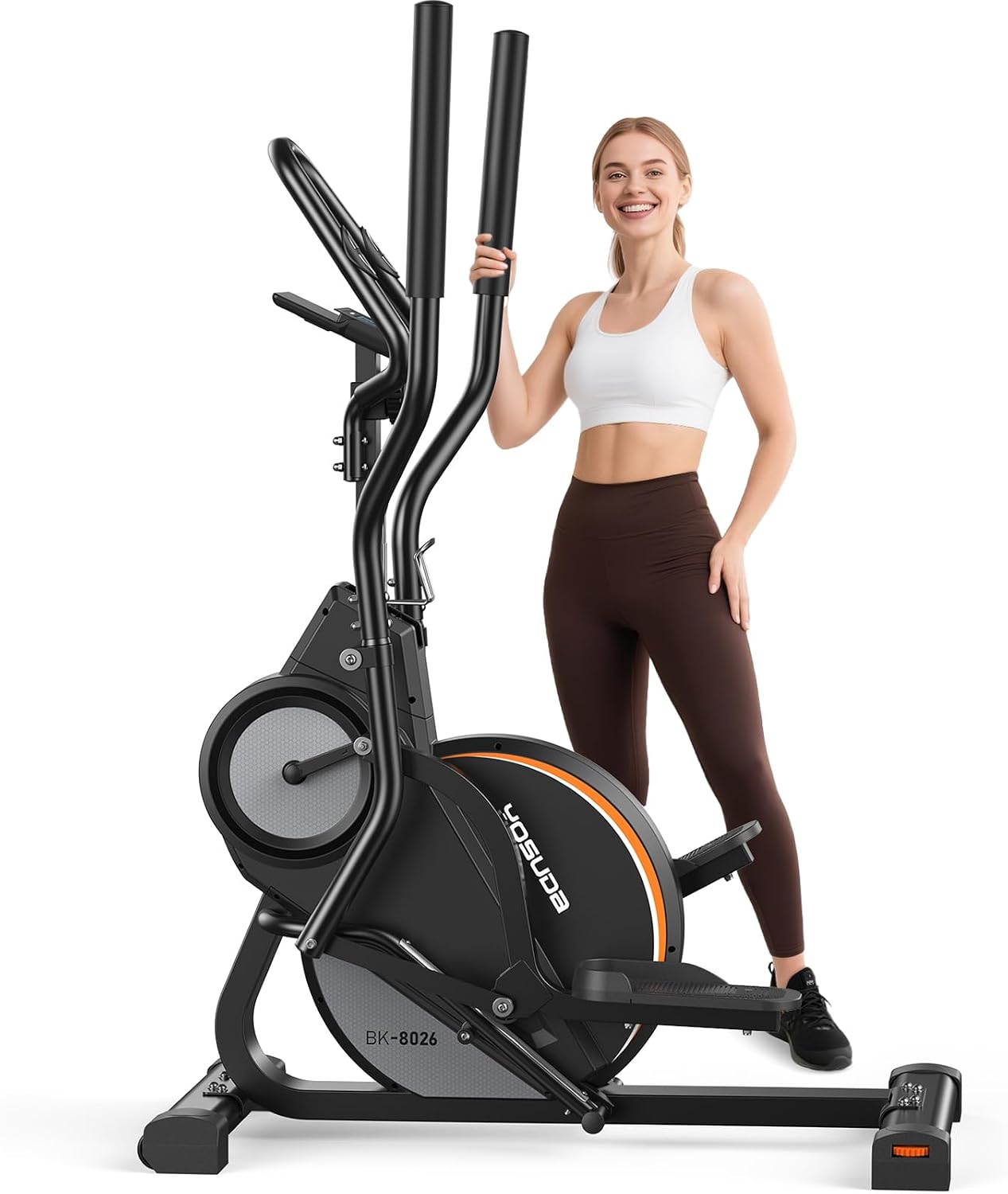 YOSUDA Elliptical Exercise Machine, Compact Elliptical with 45°Incline
