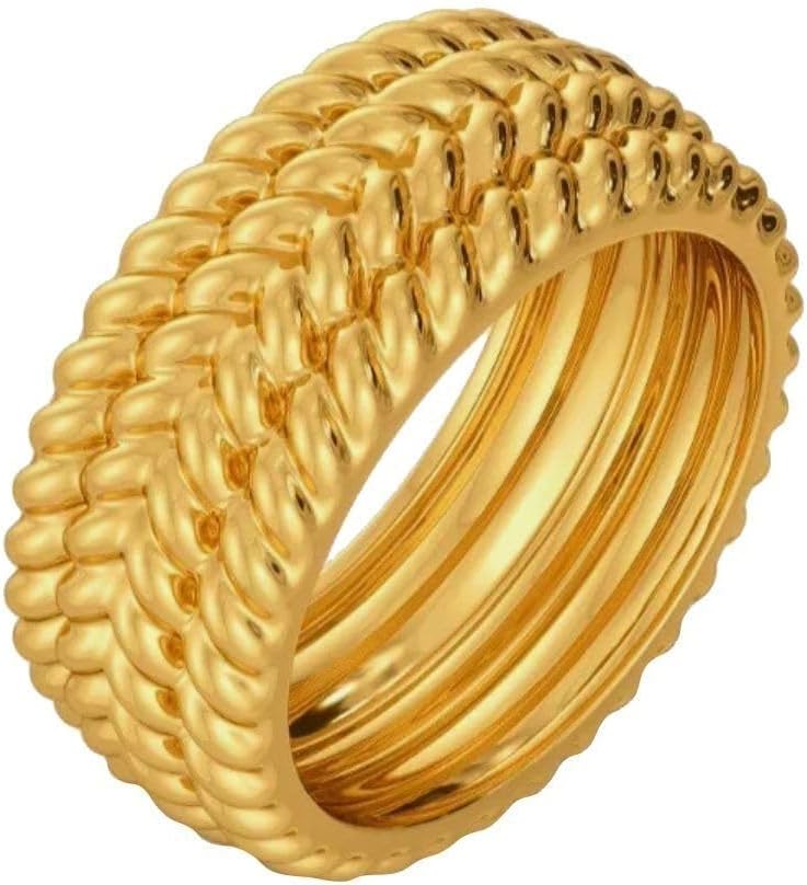 Real 22K/18K Fine Yellow Gold Certified Mens Band Ring