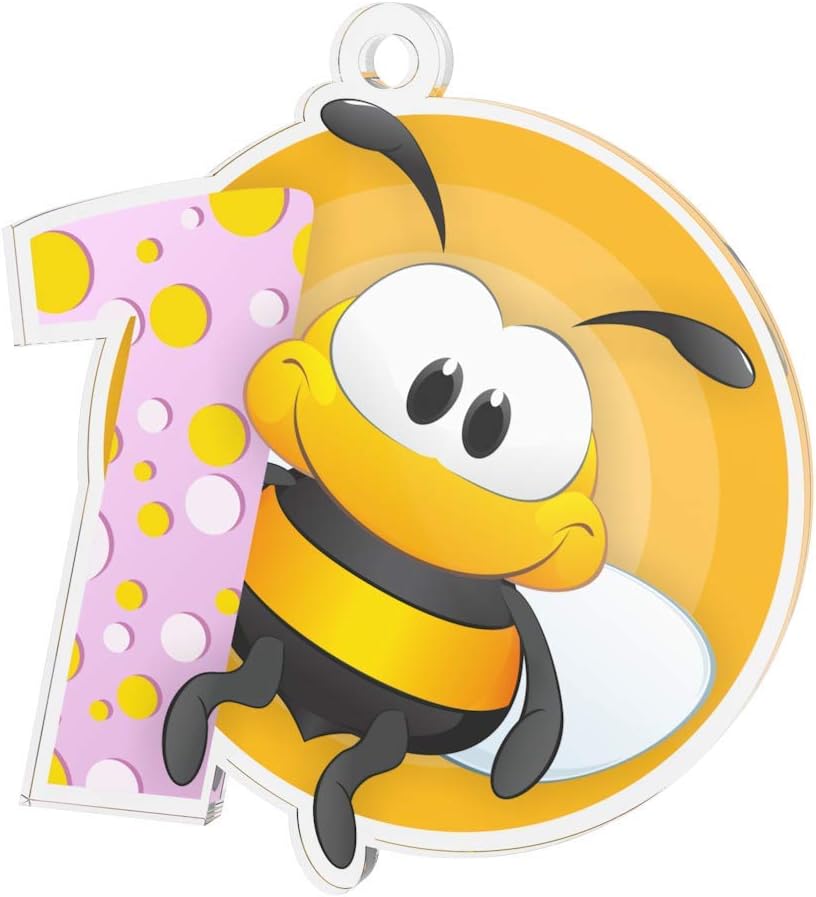 Trophy Monster Kids Bumble Bee 1st 2nd 3rd Medal Pack Bulk Medal Deal | for Clubs & Party | Made from Printed Acrylic | 50mm Medals (1 - Gold, 10x Medals/Ribbons)