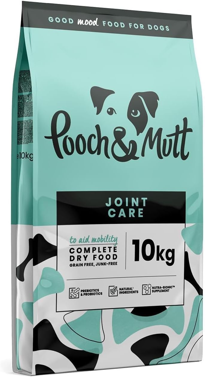 Pooch & Mutt - Joint Care, Complete Grain Free Dry Dog Food, Salmon and Sweet Potato, 10kg