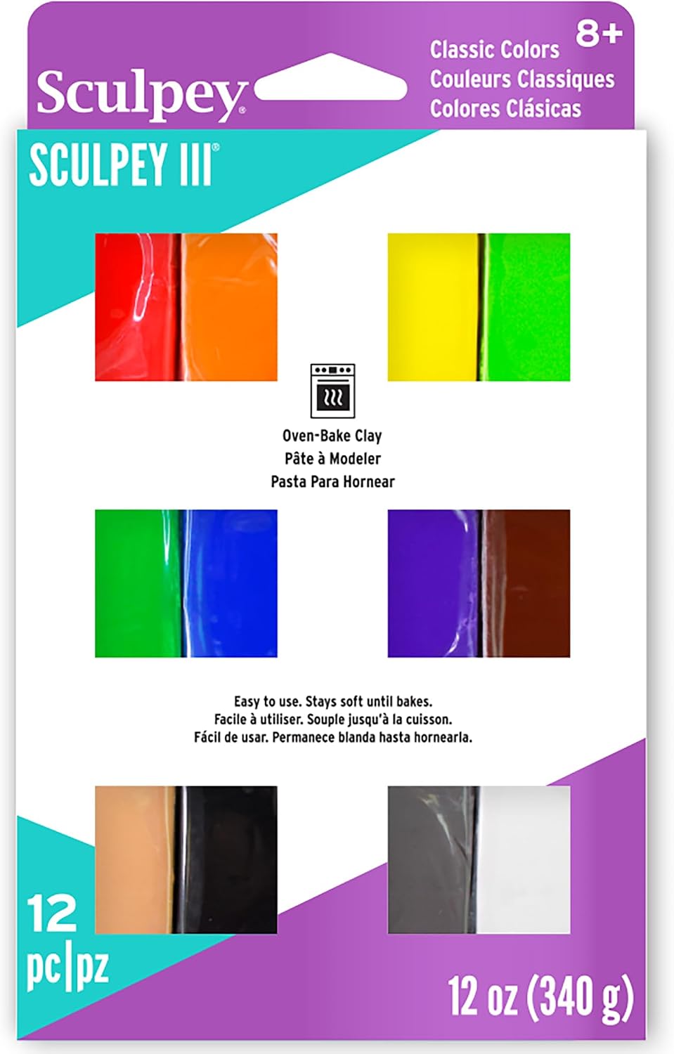 Sculpey III 1oz/ 28g Classics Multi Pack Bar