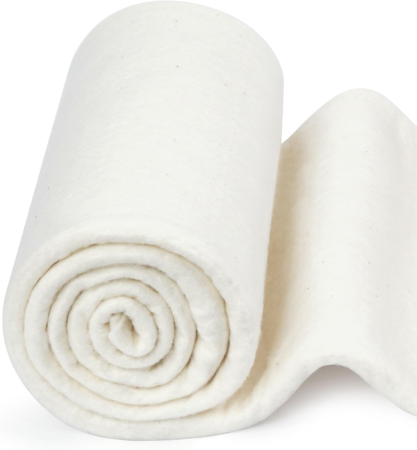FIVEIZERO 100% Natural Cotton Quilt Batting–47Inchx1Yard Large Lightweight Batting Fabric,Quilting Batting by The Yard for Sewing,Crafts,DIY,Potholders,Backing,Wadding,Twin & King Size Quilt Projects | Comfortable and Warm;Natural Color;Lightweight Batting Fabric for Sewing,Quilt,Cushions,Wadding,Potholders,Coaster Projects