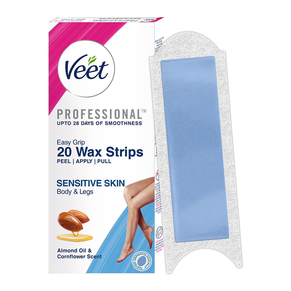 Veet Full Body Waxing Kit - Sensitive Skin (20 strips)