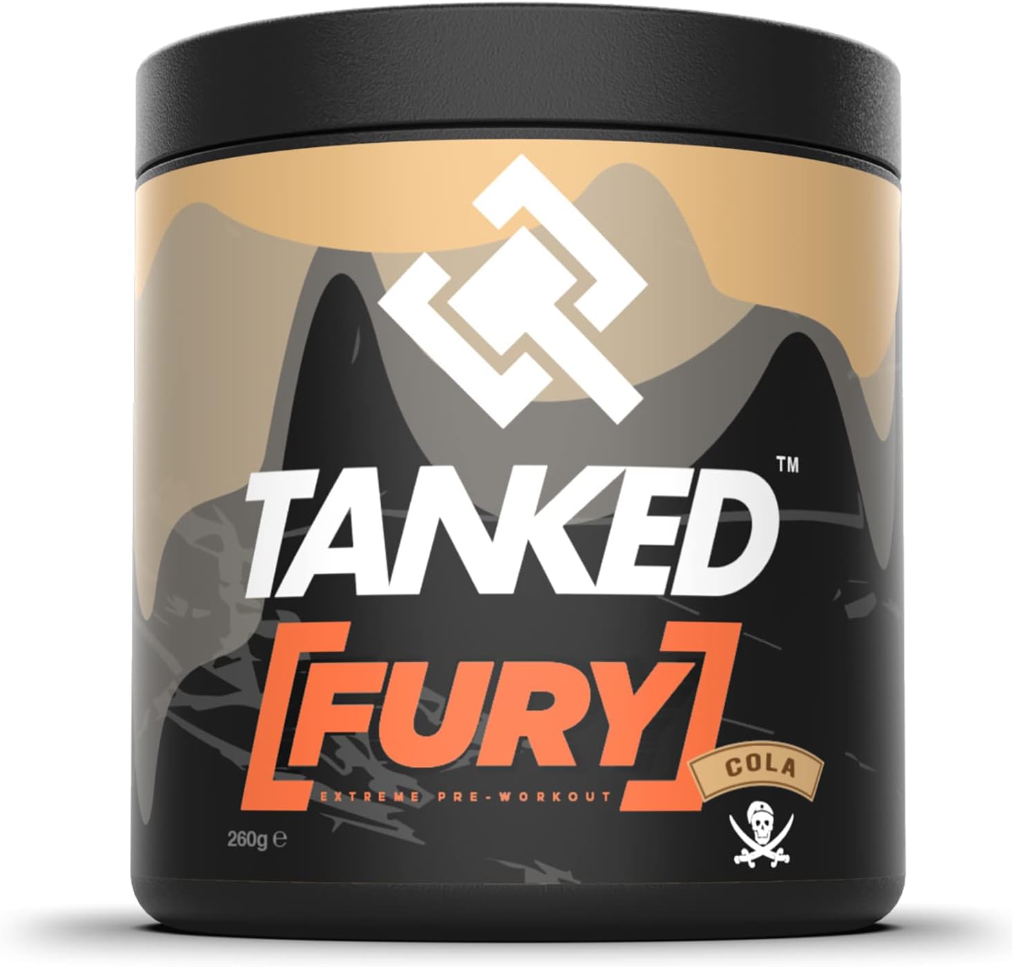 Fury Pre-Workout Powder 260g – Energy Drink Supplement for Men & Women – Contains Beta Alanine and Creatine – 40 Servings (Cola)