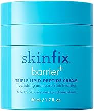 Skinfix Barrier+ Triple Lipid-Peptide Cream: Enriched with Lipids, Peptides, Hyaluronic Acid, and Shea Butter for Brightening, Firming, and Plumping, 1.7 oz