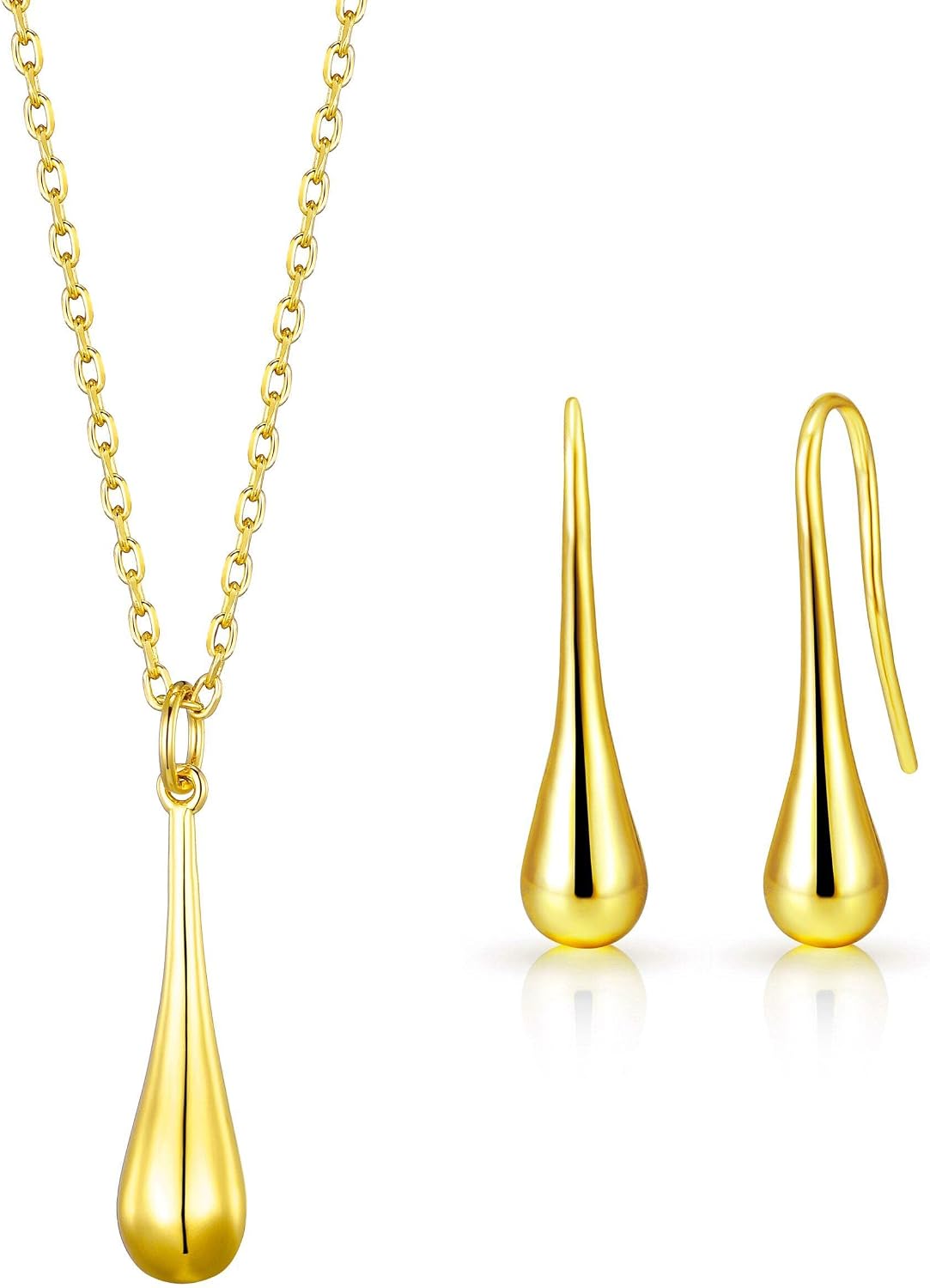 Philip Jones 18k Gold Plated Teardrop Set