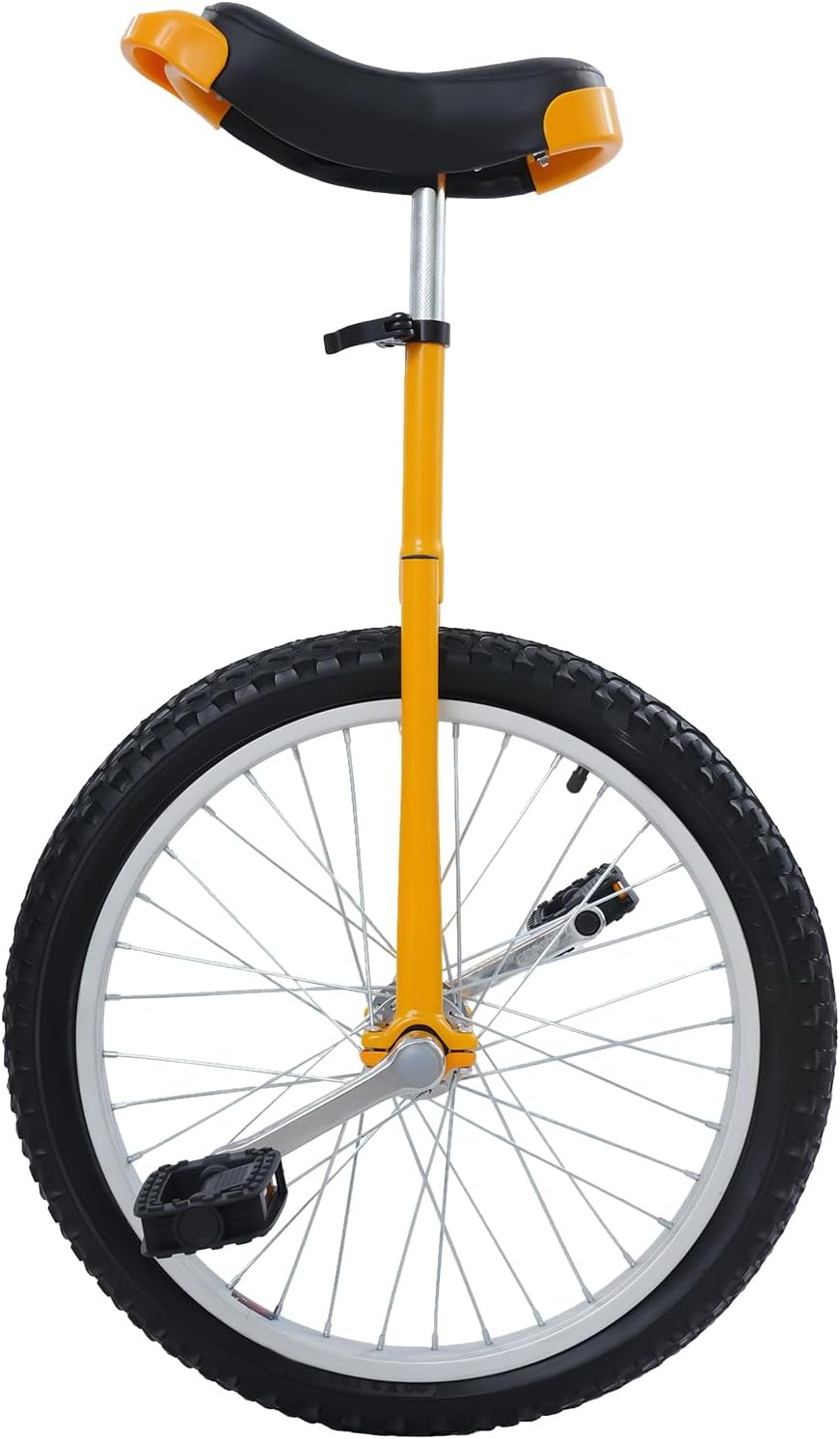 20 Inch Unicycle for Balance Training Outdoor Fitness with Adjustable Seat and Anti-Skid Tread