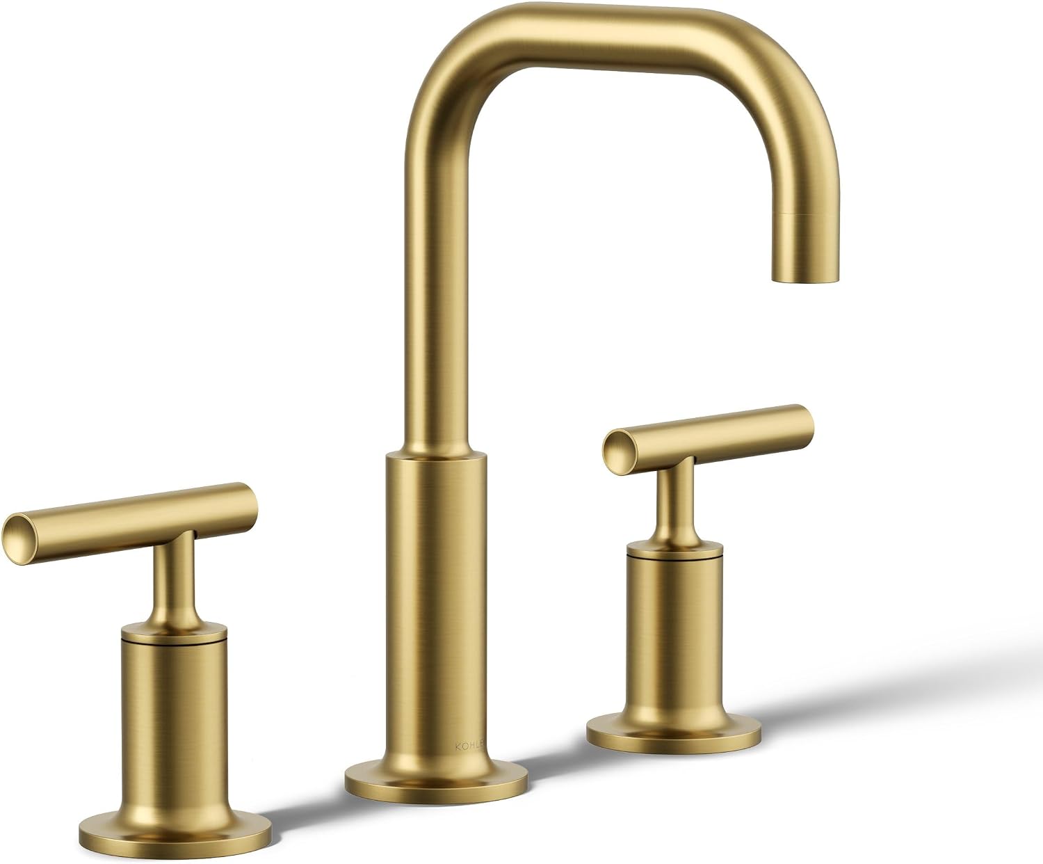 Kohler 14406-4-2MB Purist® Widespread Bathroom Sink Faucet with Lever Handles, 1.2 gpm, Vibrant Brushed Moderne Brass