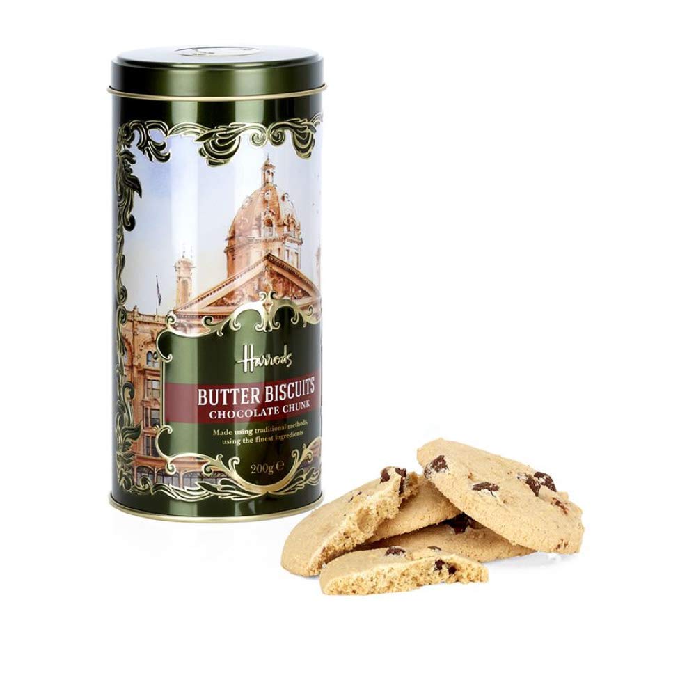 Harrods Heritage Chocolate Chunk Biscuit Tin (200g)
