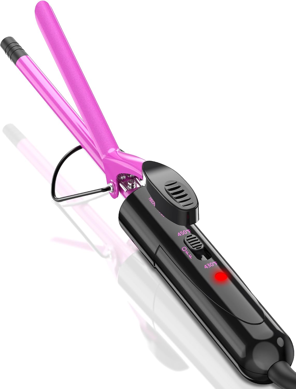 3/8 Inch Ceramic Small Curling Iron for Short Hair, 9mm Pencil Curling Iron