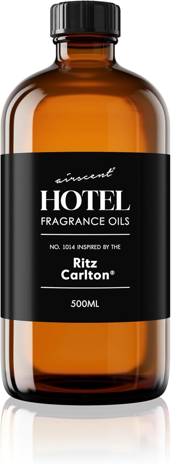 AirScent Hotel Diffuser Oil Inspired by The Ritz Carlton Hotel Scent - Premium Fragrance Oil No. 1014 for Ultrasonic and Waterless Diffusers and Crafting - 500 mL, 16.9 fl oz Glass Bottle