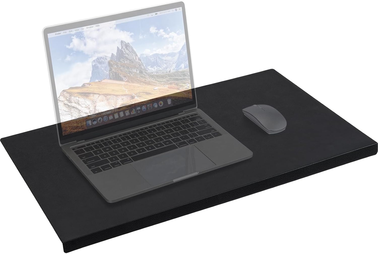 Desk Mat with Edge Protector for Keyboard and Mouse, Desk Pad with Lip