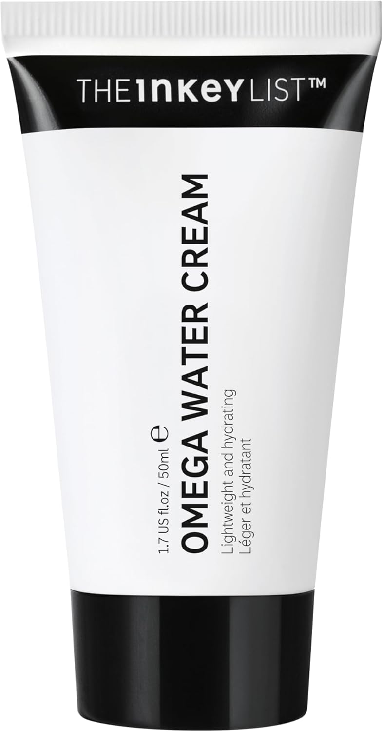 The INKEY List Omega Water Cream 50ml, Oil-Free Face Moisturiser, Lightweight Gel, Vegan Friendly Skincare, Suitable For Blemish Prone Skin